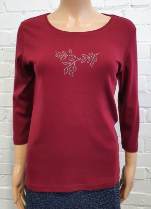 Signature Diamante Long Sleeve T-shirt